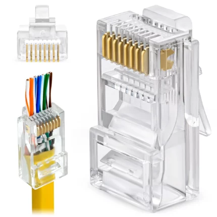 Connecteur RJ45 Cat6 EZ UTP Passthrough (100pcs)