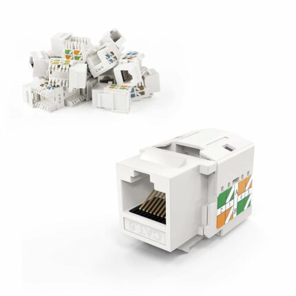RJ45 Cat6 Keystone Jacks Ethernet Extrémités de câble Keystone Connecteurs femelles modulaires Prise réseau