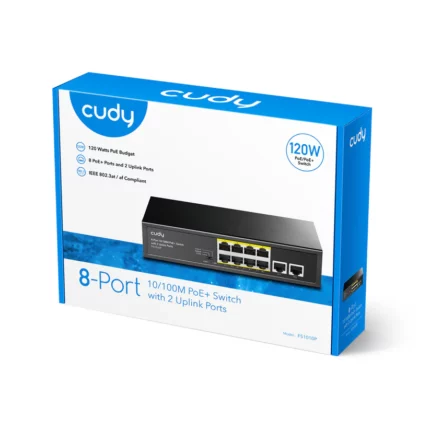 Cudy switch FS1010P 2.0 - Switch with 2 Uplink FE