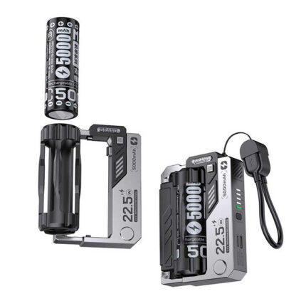 Batterie rechargeable au lithium 5000mAh - 22.5W ( + chargeur + 1 batterie )